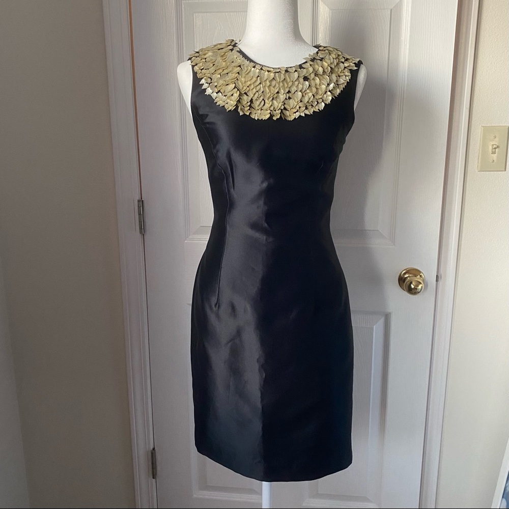 Formal black sheath dress